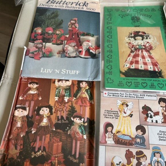 Christmas lot of home decor Sewing Pattern Set of nine 🪡 - Picture 6 of 6